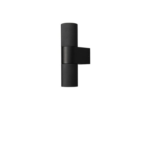 modern up and down textured wall light black - Stillorgan Decor