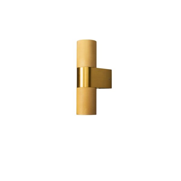 modern up and down textured wall light gold - Stillorgan Decor
