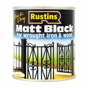 Rustins Quick Dry Matt Black - Stillorgan Decor