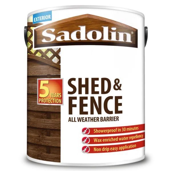 sadolin shed & fence 5lt *clearance* - Stillorgan Decor