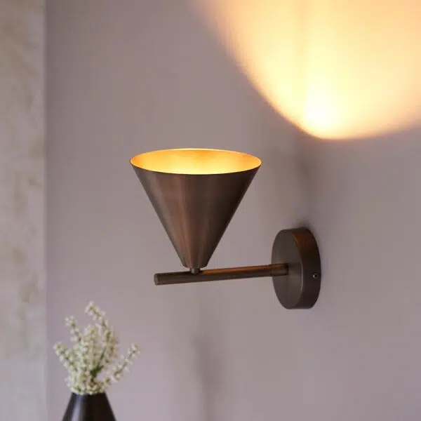 modern warm antique brass wall light (Copy) - Stillorgan Decor