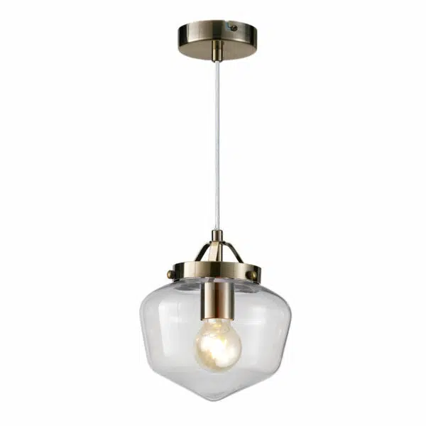 modern richmond glass pendant satin nickel (Copy) - Stillorgan Decor