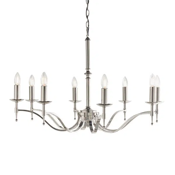 impressive 5 light polished nickel chandelier ceiling light (Copy) - Stillorgan Decor