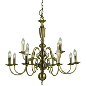 traditional 8 light flemish chandelier antique brass (Copy) - Stillorgan Decor