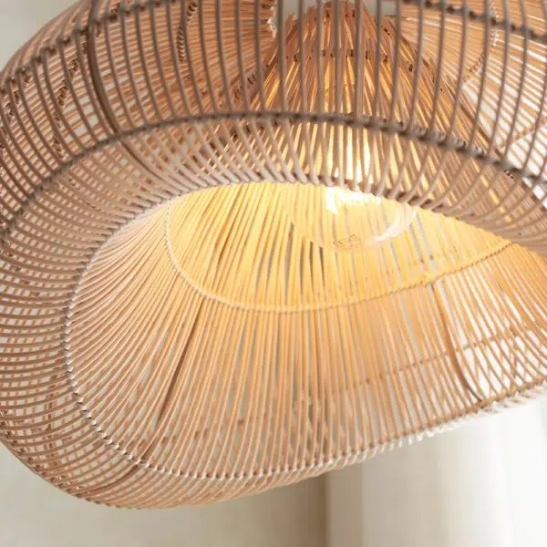 cloud shaped hand woven rattan easyfit shade (shade only) - Stillorgan Decor