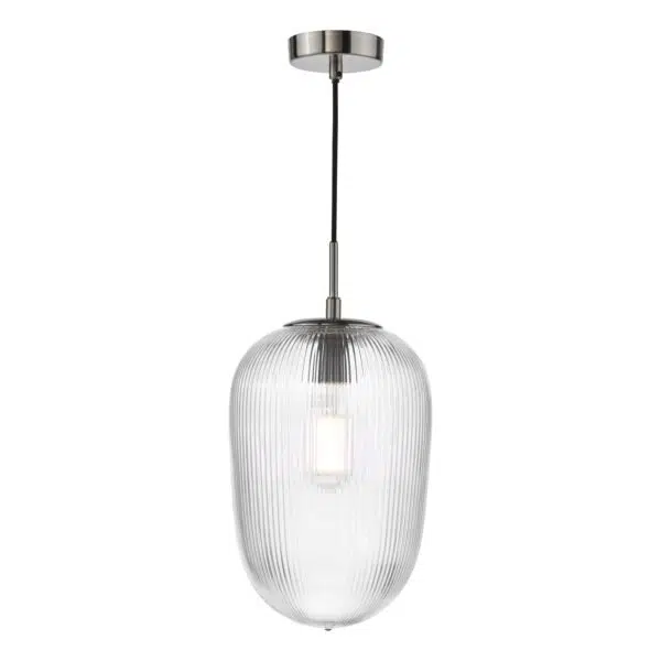 modern elegant brushed bronze and amber ribbed glass pendant (Copy) - Stillorgan Decor