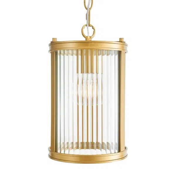 industrial chic single light pendant matt black and ribbed glass (Copy) - Stillorgan Decor