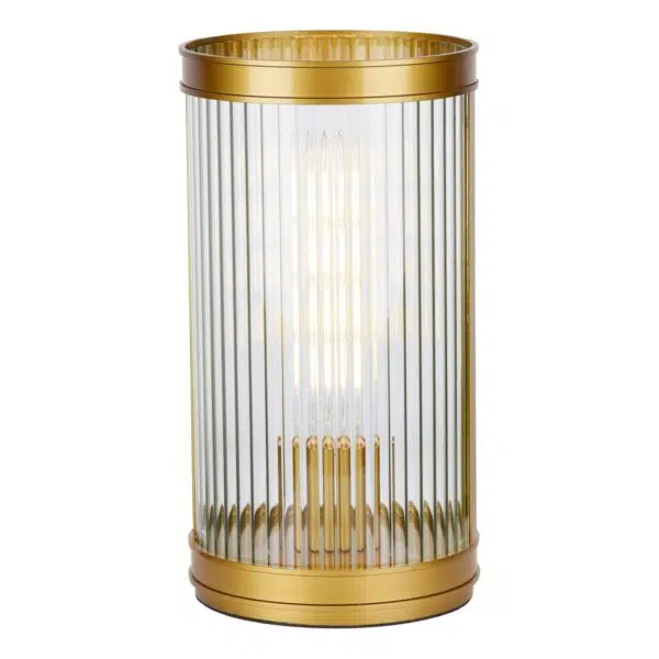 industrial chic table lamp bronze and ribbed glass (Copy) - Stillorgan Decor