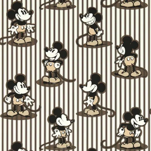 mickey stripe wallpaper by disney x sanderson - Stillorgan Decor