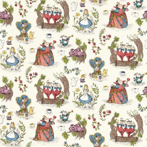 alice in wonderland wallpaper by disney x sanderson - Stillorgan Decor