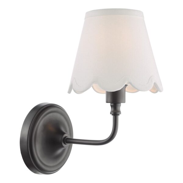 versatile single black light with scalloped shades - Stillorgan Decor