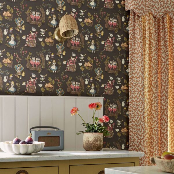 alice in wonderland wallpaper by disney x sanderson - Stillorgan Decor