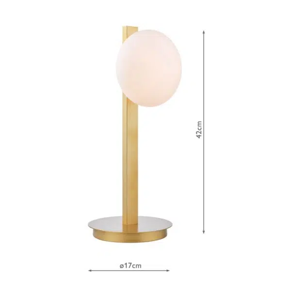 stunning gold and opal glass table lamp - Stillorgan Decor