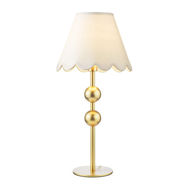 opulent table lamp satin gold with shades - Stillorgan Decor