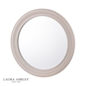 laura ashley tate mirror off white distressed wood 60 X 60cm - Stillorgan Decor