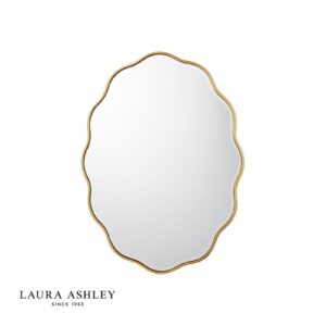 laura ashley medora mirror matt gold 71 X 55cm - Stillorgan Decor