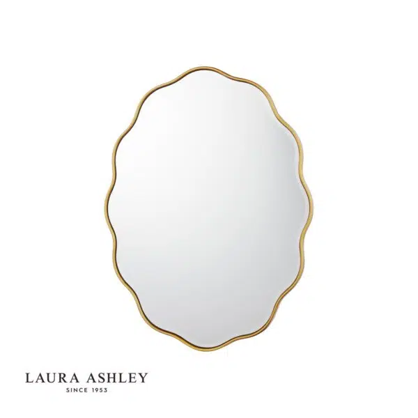 laura ashley medora mirror matt gold 71 X 55cm - Stillorgan Decor