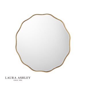 laura ashley medora mirror matt gold 60cm - Stillorgan Decor