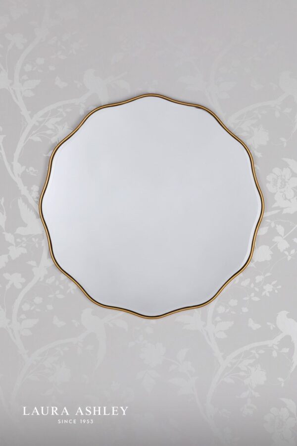 laura ashley medora mirror matt gold 60cm - Stillorgan Decor