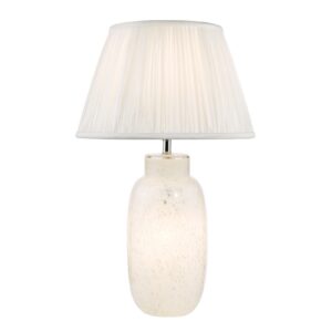 stunning white and clear confetti table lamp - Stillorgan Decor
