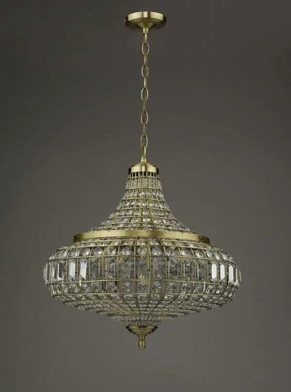 moroccan lantern inspired crystal 6 light ceiling pendant - Stillorgan Decor