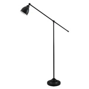 elegant floor task lamp matt black - Stillorgan Decor
