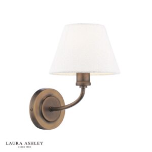 laura ashley denston wall light antique bronze with shade - Stillorgan Decor