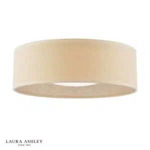 laura ashley buckenham 2 light flush rattan shade with diffuser - Stillorgan Decor