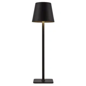 cozy rechargeable indoor and outdoor led table lamp black - Stillorgan Decor