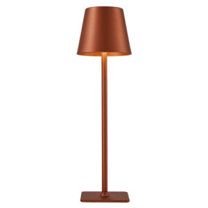 cozy rechargeable indoor and outdoor led table lamp copper - Stillorgan Decor