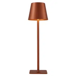 cozy rechargeable indoor and outdoor led table lamp copper - Stillorgan Decor