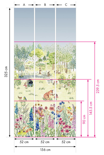 potter's woodland mural by little greene - Stillorgan Decor