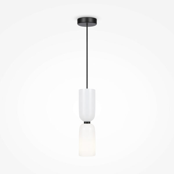 modern 1 light memory ceiling pendant light white - Stillorgan Decor