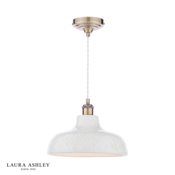 laura ashley pussywillow pendant white ceramic - Stillorgan Decor