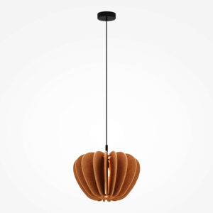 modern acoustic felt cambio pendant light brown - Stillorgan Decor