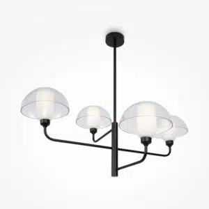 modern 4 light memory ceiling pendant light black - Stillorgan Decor