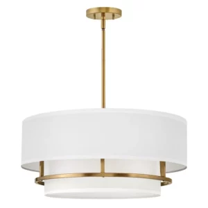 elegant graham 4 light duo mount ceiling light - lacquered brass - Stillorgan Decor