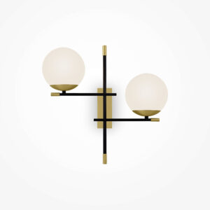 modern 2 globe nostalgia wall light version 1 - Stillorgan Decor