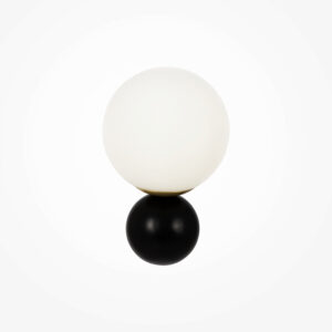 modern 1 globe nostalgia wall light black and gold - Stillorgan Decor
