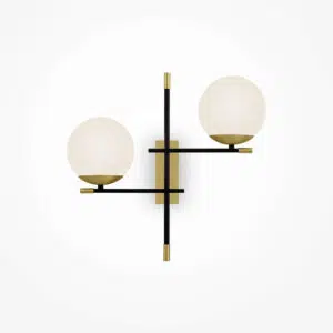 modern 2 globe nostalgia wall light version 2 - Stillorgan Decor