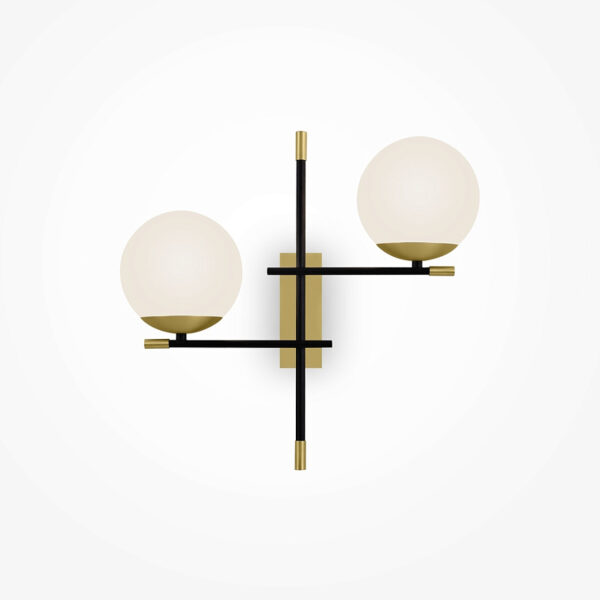 modern 2 globe nostalgia wall light version 2 - Stillorgan Decor