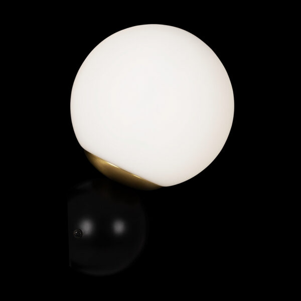modern 1 globe nostalgia wall light black and gold - Stillorgan Decor