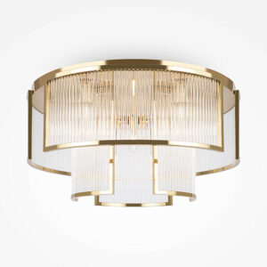 luxury 9 light gold frame flush ceiling light - Stillorgan Decor