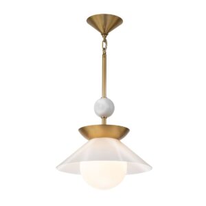 luxury saucer medium ceiling pendant light in aged brass - Stillorgan Decor