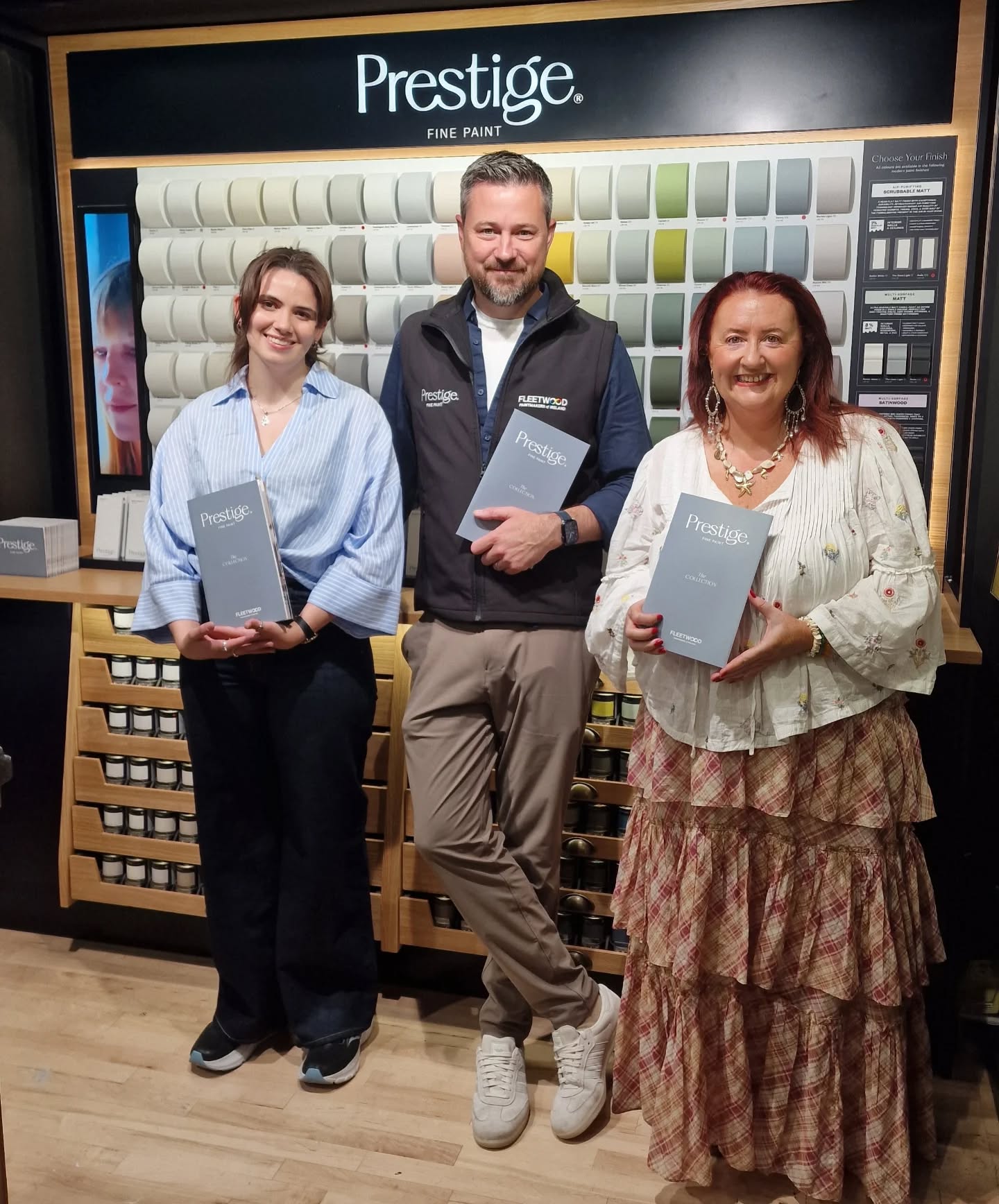 As Ireland's No.1 paint store we are delighted to be the first store in the country to have the brand new Prestige® Fine Paint colour display. 😍
Available in stunning colours and incredible finishes - Prestige sets a new standard in paint.