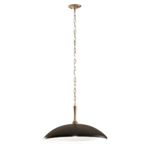 luxurious delarosa 1lt ceiling pendant black and champagne bronze - Stillorgan Decor