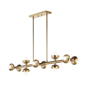 artistic palta linear 10 light pendant in champagne bronze - Stillorgan Decor