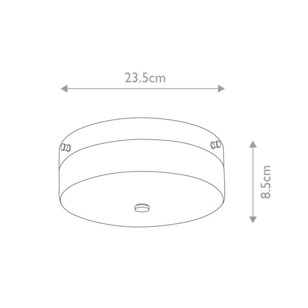 classic tamar medium flush led bathroom ceiling light polished chrome - Stillorgan Decor