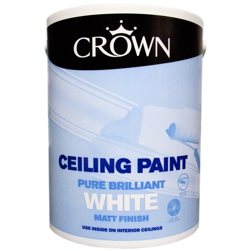 crown tinta para teto branco puro brilhante 1 crown Tinta para teto branca pura e brilhante - Stillorgan Decor