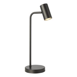 Minimalistinis matinės juodos spalvos stalinis šviestuvas Stillorgan Decor